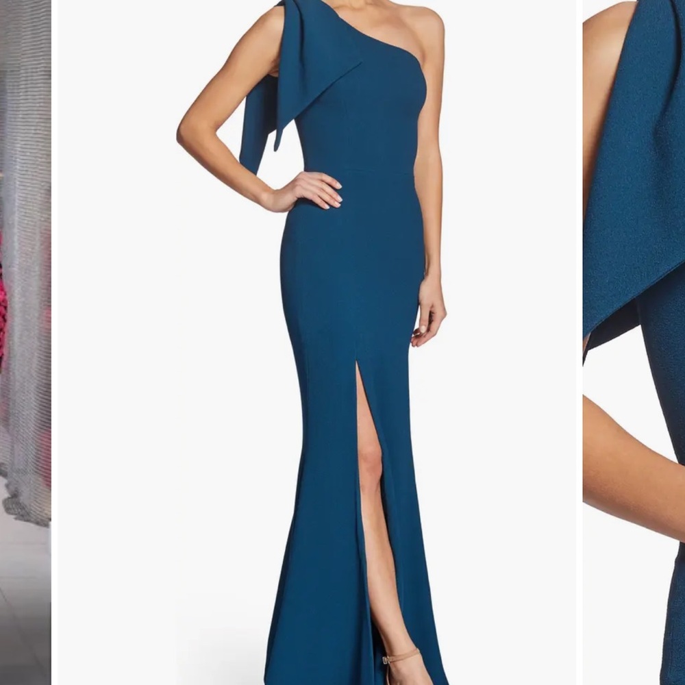Dress the Population Georgina One-Shoulder Crepe Gown